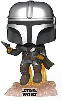 Funko Pop! Star Wars The Mandalorian with Blaster Flying Glow in The Dark Inside Club Exclusive