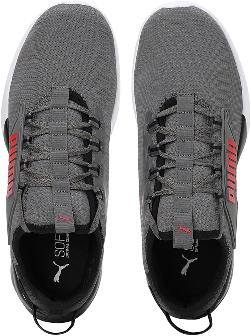 PUMA Unisex Retaliate 2 Sportschuh 40.5 EU Castlerock Puma Black High Risk Red, 40.5 EU Castlerock P