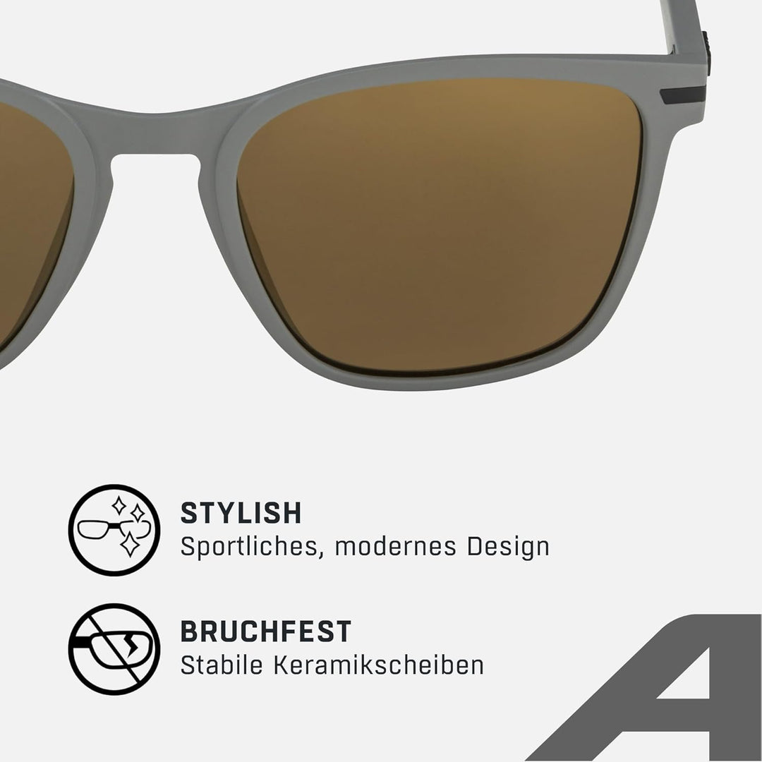 ALPINA YEFE - Verspiegelte und Bruchsichere Sonnenbrille Mit 100% UV-Schutz Für Erwachsene Einheitsg