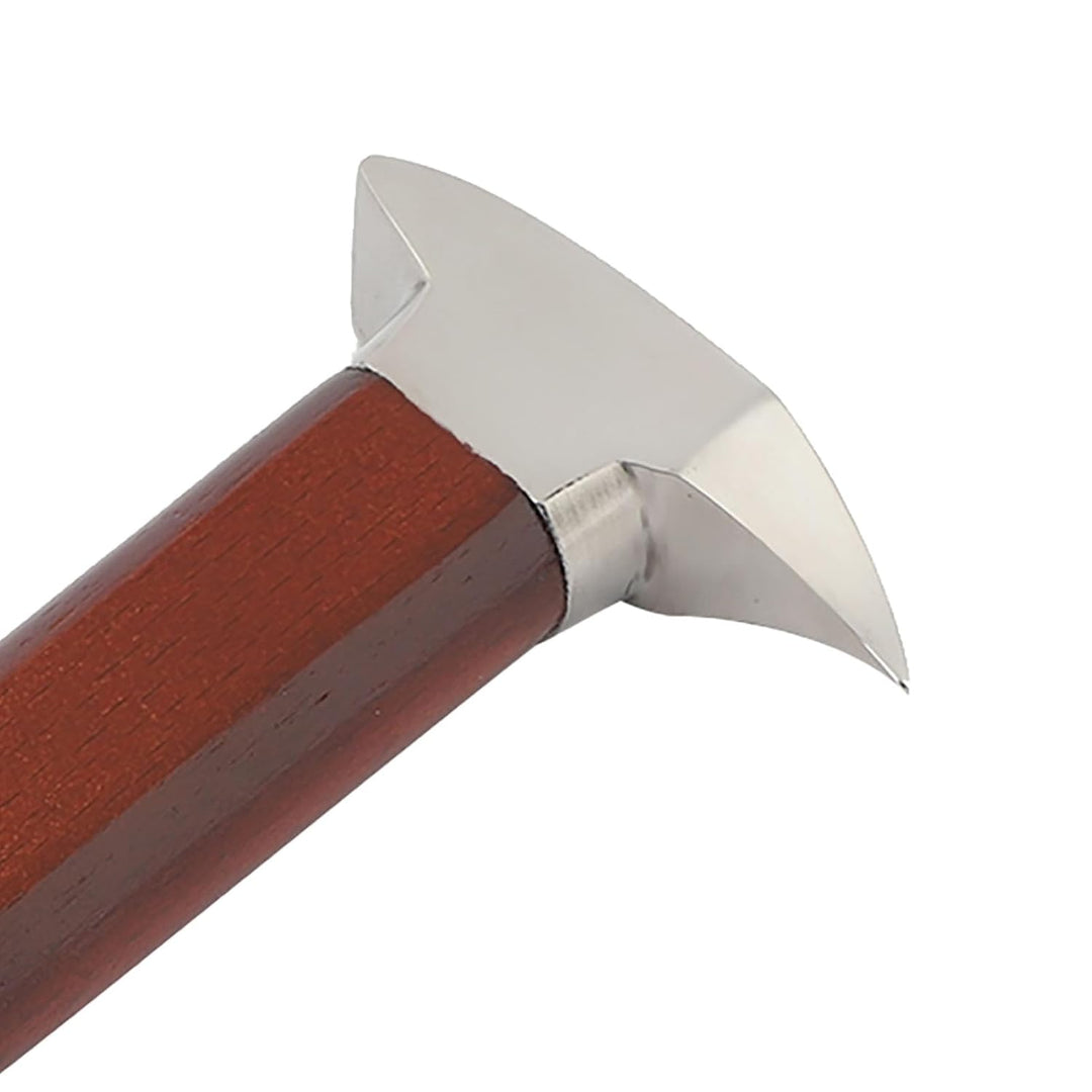 Premium 6,7 "Edelstahl -Eiswahl mit Ergonomischem Holzgriff für Küchenbalken - Ideal für Eiswürfel,