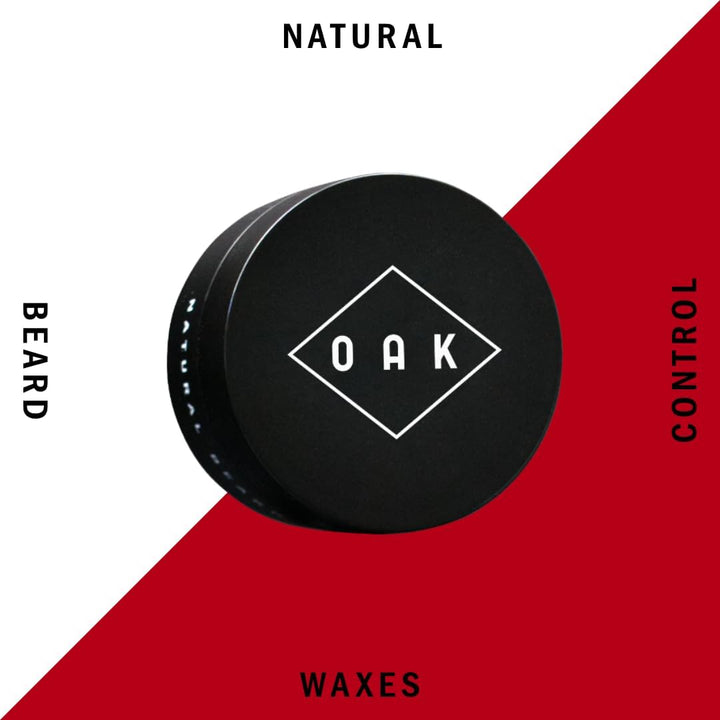 OAK BEARD HOLD I Bartwachs, Bartpomade (50 ml): Bringt Halt und kompakte Form. Bartstyling mit natür