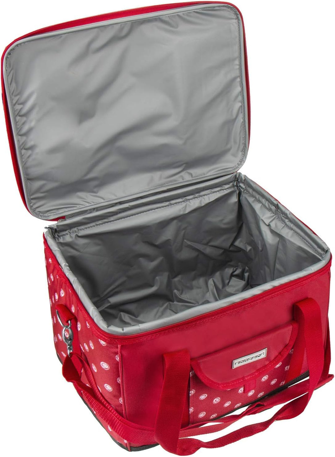 anndora Kühltasche XL 40 Liter - Isotasche Kühlbox Picknicktasche Farbauswahl XL rot weiss gepunktet