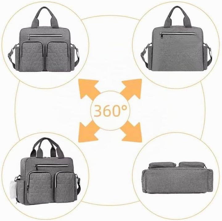 Wickeltasche Tote Baby, Wickeltasche Grosse Babytaschen mit isolierten Taschen und Trocken-/Nass-Tre