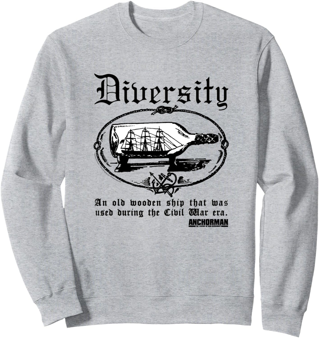 Anchorman Diversity An Old Wooden Ship Sweatshirt