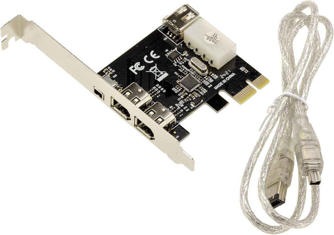KALEA-INFORMATIQUE PCI Express PCIe auf FireWire 400 IEEE1394a 2+1 6-Punkt- und 4-Punkt-Ports Contro
