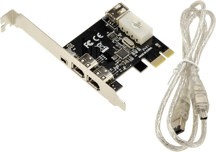 KALEA-INFORMATIQUE PCI Express PCIe auf FireWire 400 IEEE1394a 2+1 6-Punkt- und 4-Punkt-Ports Contro