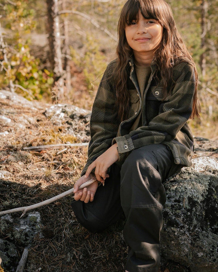 Pinewood Lappland Wanderhose für Kinder, Fuchsia/Schwarz