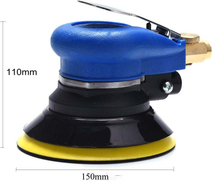 Exzenterschleifer Druckluft 150mm,Mini Polierer Professional Schleifmaschine Set (Exzenterschleifer)