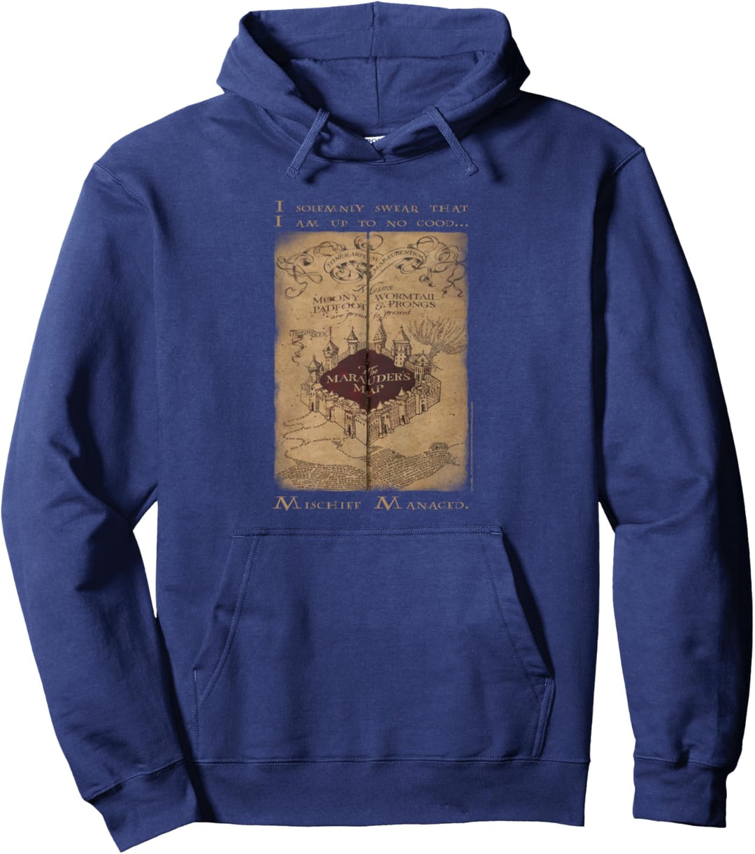 Harry Potter Marauder's Map Words Pullover Hoodie