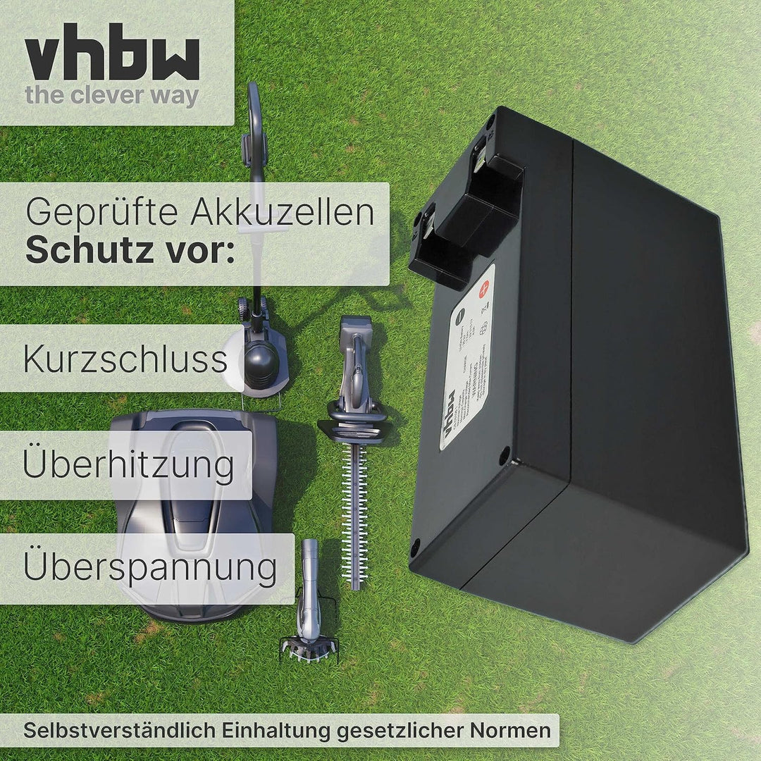 vhbw Akku kompatibel mit Stiga Autoclip 550SG, 528S, 720 S, 527S, 530SG, 530, 550, 525S, 528, 527 S,
