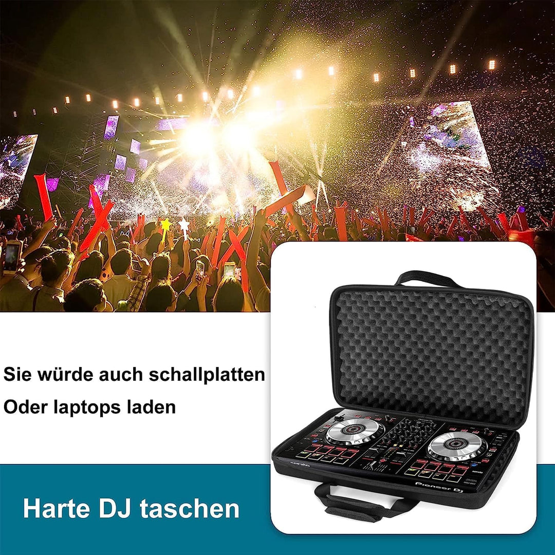 OUUTMEE Hart Reise Tragen Tasche für Pioneer RX, SX, SX2, SX3, Denon MC7000, DDJ FLX6, Schwarz 53X36