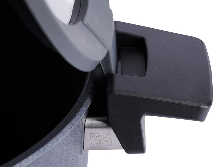 Woll Gusstopf inklusiv Deckel, Aluguss, grau, 28 cm, 2-Einheiten, 35 x 28 x 15.5 cm