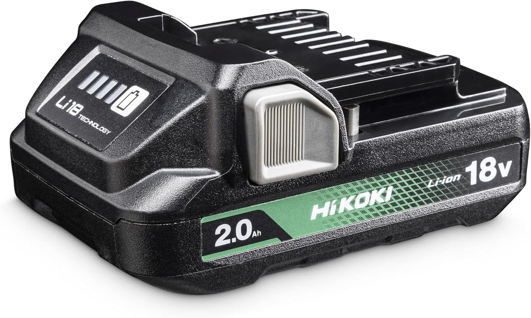 HiKOKI Akku-Set UC18YFSLWFZ, 18 V, Ladegerät für Schiebesitz-Akkupacks | 2 Akkus 2.0 Ah, 90 W Ladege
