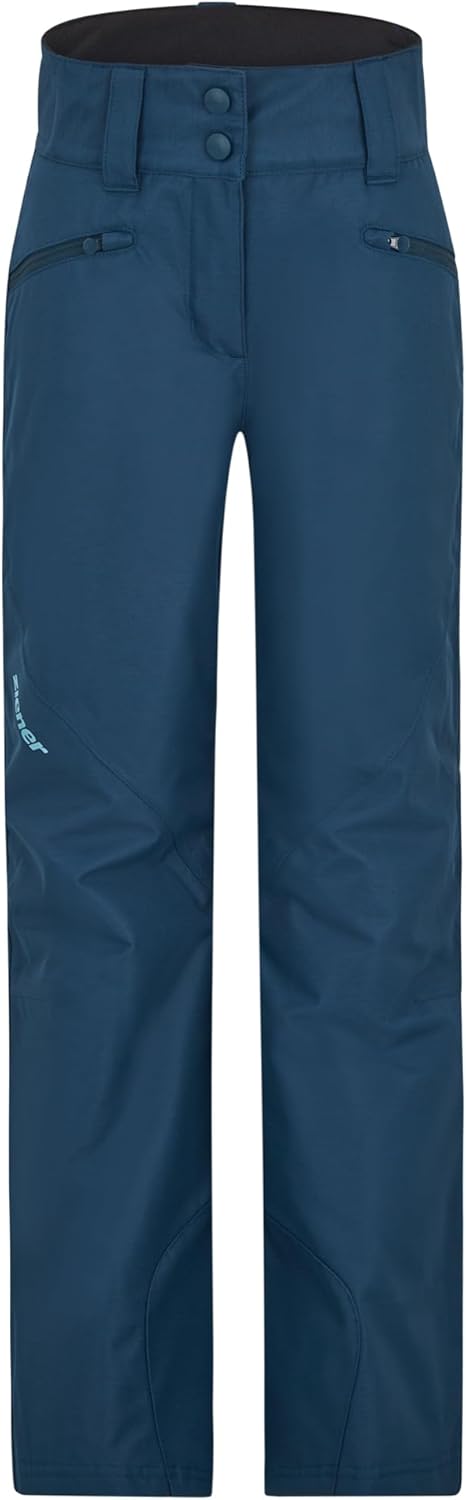 Ziener Mädchen Ski-Hose, Schnee-Hose | wasserdicht, Winddicht, warm Alin 104 Hale Navy Stru, 104 Hal