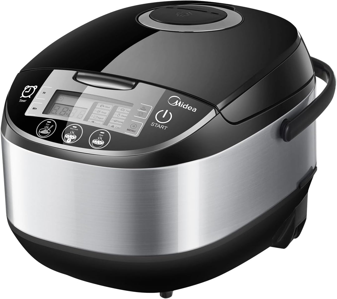 Midea Multifunktionaler Reiskocher mit Dampfgarer (10 Tassen, 1,8 Liter) 11 Multikocher-Funktionen,