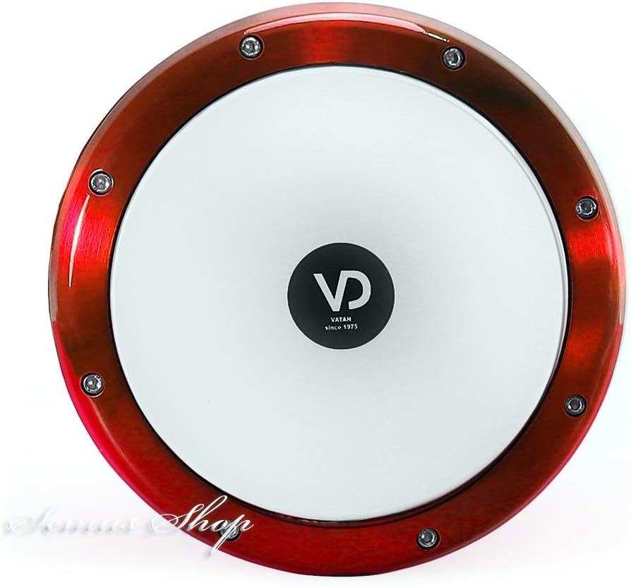 Vatan 3025 Ägyptische Darbuka, lackiert, 22 cm Durchmesser, Gr. L, Rot