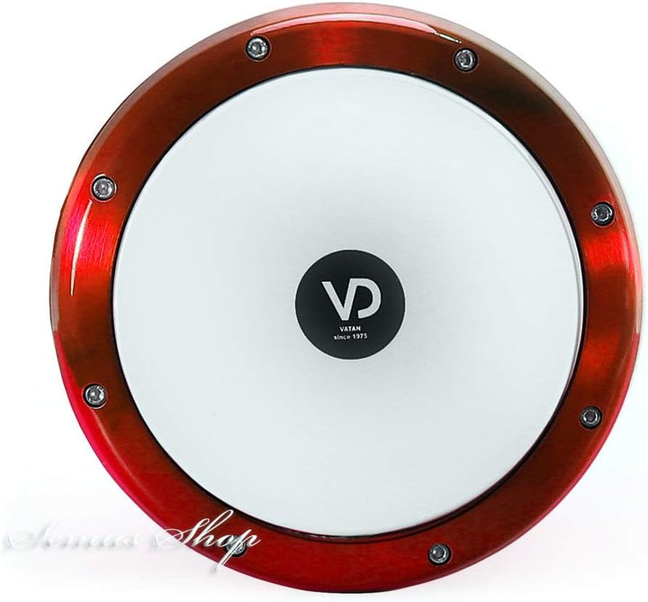 Vatan 3025 Ägyptische Darbuka, lackiert, 22 cm Durchmesser, Gr. L, Rot