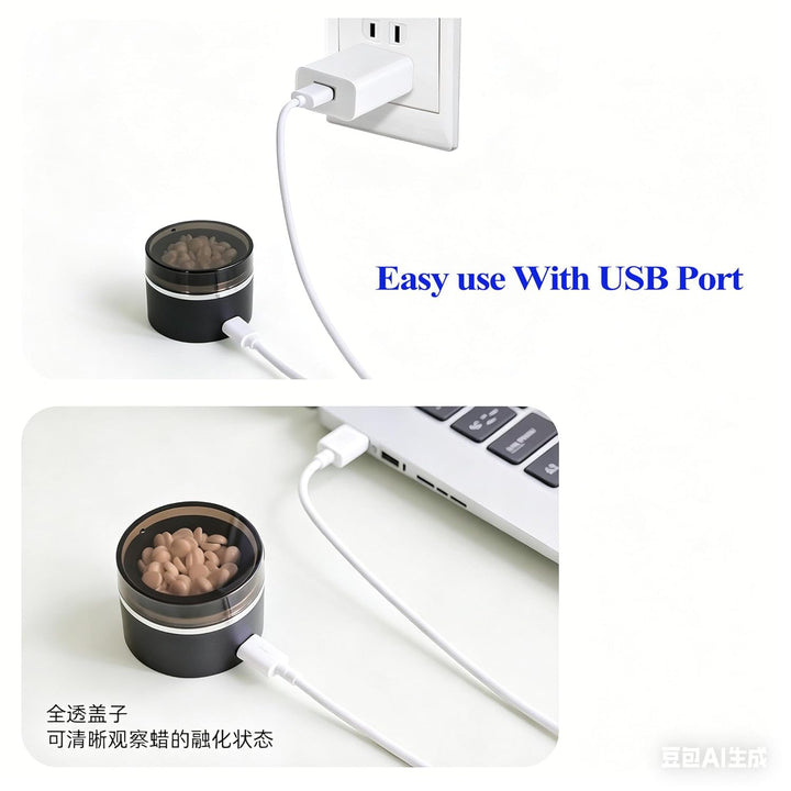 Nose Wax Kit,Nasenhaar Wachs,Nasenwachs Haarentfernung Set für Männer und Frauen,USB-Schnellwärmung,