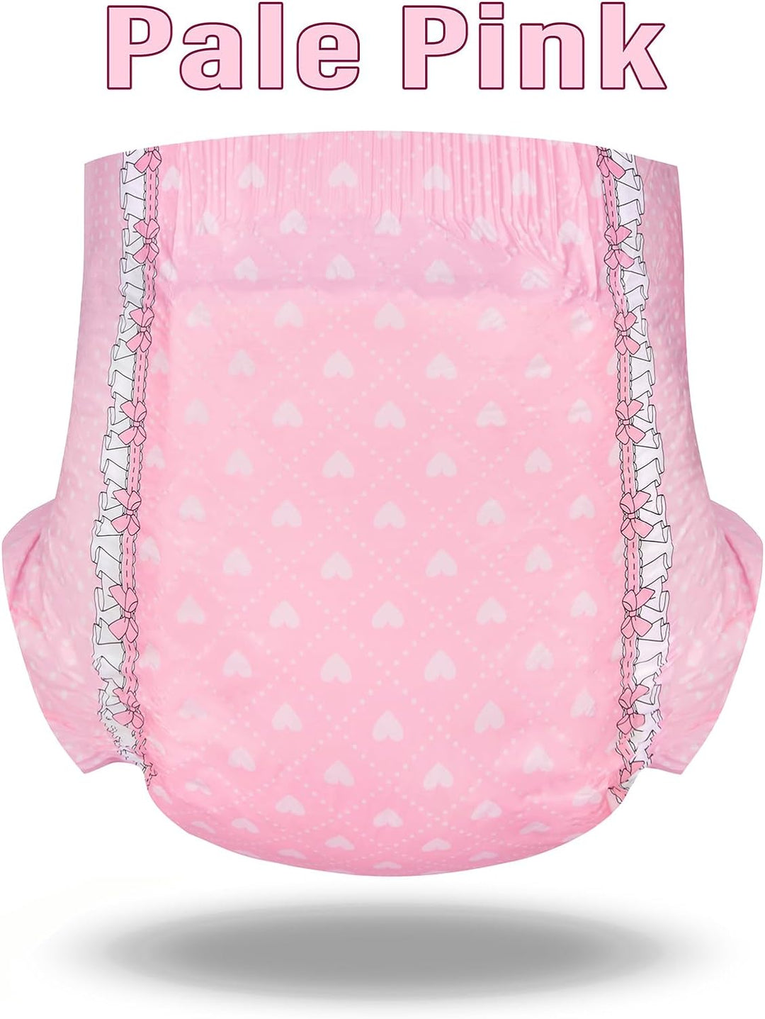 LittleForBig Erwachsenen Gedruckten Windeln 10 Stück - Blushing Baby Hellrosa(Medium 71-96 CM) Hellr