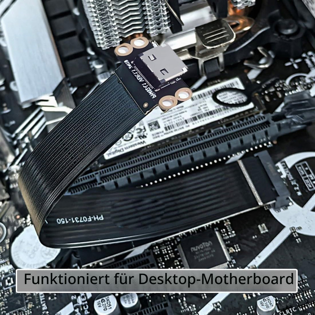 chenyang Oculink SFF-8612 zu PCI-E 4.0 NVME M.2 M-Key Host Ribbon Flex Verlängerungskabeladapter unt