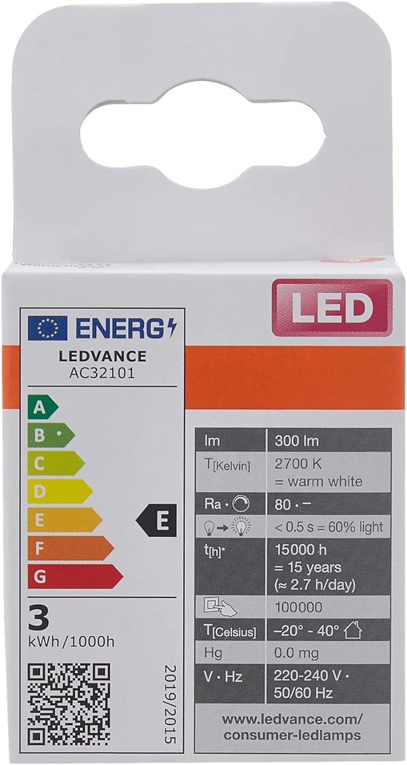 OSRAM LED Star Special PIN GL30, schlanke LED-Pinlampe aus Glas für GL30 Sockel, Warmweiss (2700K),