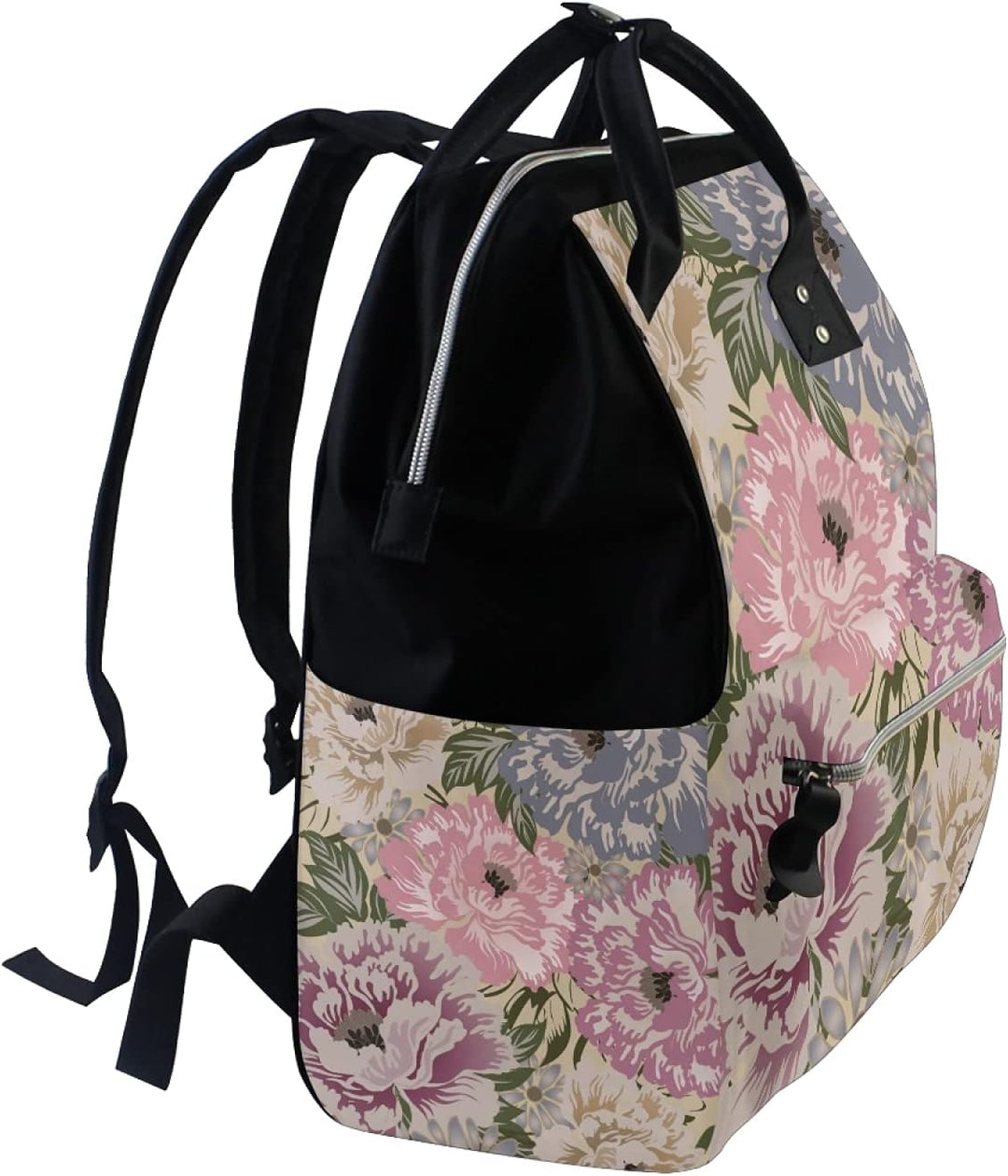 Blume Malen Wickeltasche Reiserucksack Grosse Kapazität Schulter Mom Taschen für Reisen im Freien