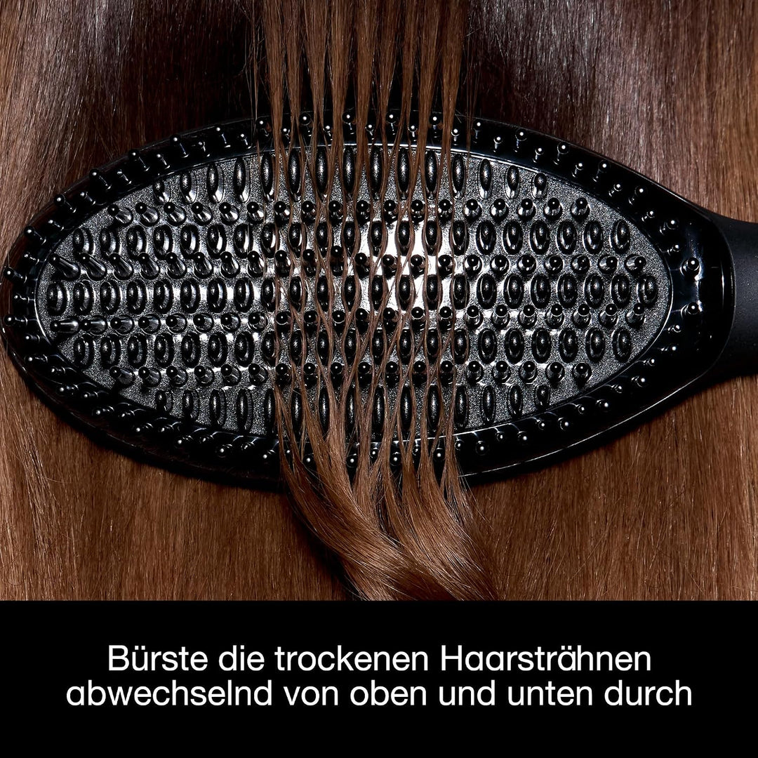 ghd glide+ Hot Brush: Haarglätter Bürste für trockenes Haar, elektrische Hot Brush für Sleek Styling