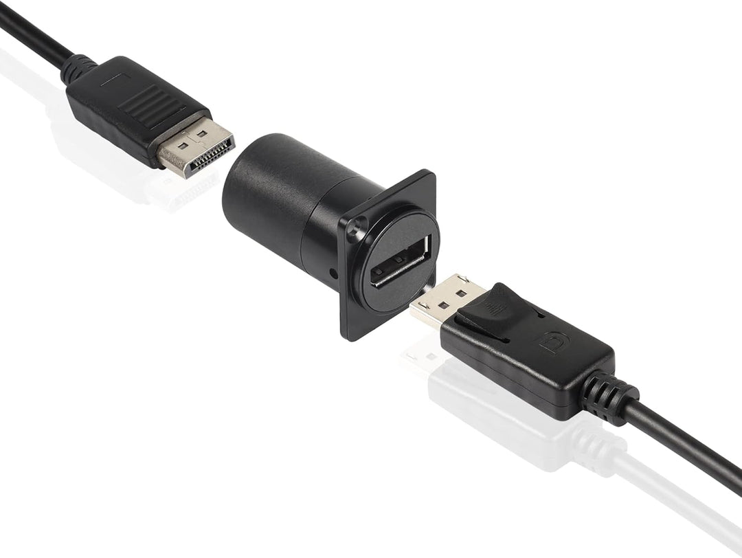 QIANRENON DP1.4 Panel Montage Adapter Anschluss 8K@60HZ Displayport DP Buchse auf Buchse Panel Gerad