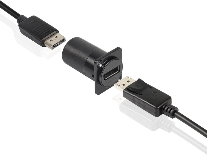 QIANRENON DP1.4 Panel Montage Adapter Anschluss 8K@60HZ Displayport DP Buchse auf Buchse Panel Gerad