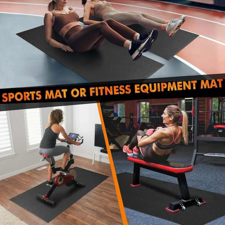 PROIRON Bodenschutzmatte Fitnessgerät, Bodenschutzmatte Fitness 5mm Dicke, Laufband Matte Schutzmatt
