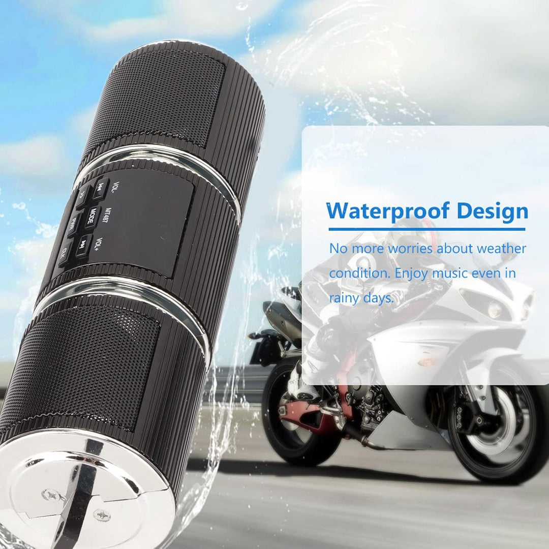 Motorrad-Audiosysteme, Motorrad-Bluetooth-Lautsprechersystem, Kabelloses IP54-wasserdichtes DC12V-Au