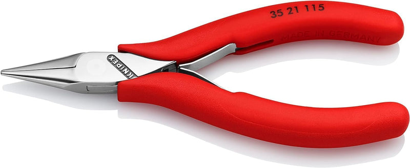 Knipex Elektronik-Greifzange mit rutschhemmendem Kunststoff überzogen 115 mm 35 21 115