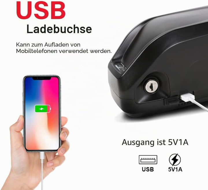SEASON 36V 48V 52V Ebike Akku Hailong 13-20Ah Ebike Batterie passt für Elektrofahrrad 1000W / 750W /