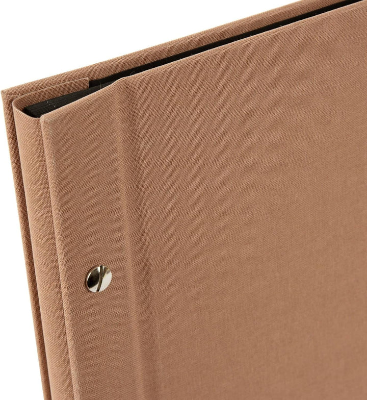 goldbuch 28 519 Schraubalbum Bella Vista Haselnuss, Fotobuch 39 x 31 x 2,5 cm, Foto Album 40 schwarz