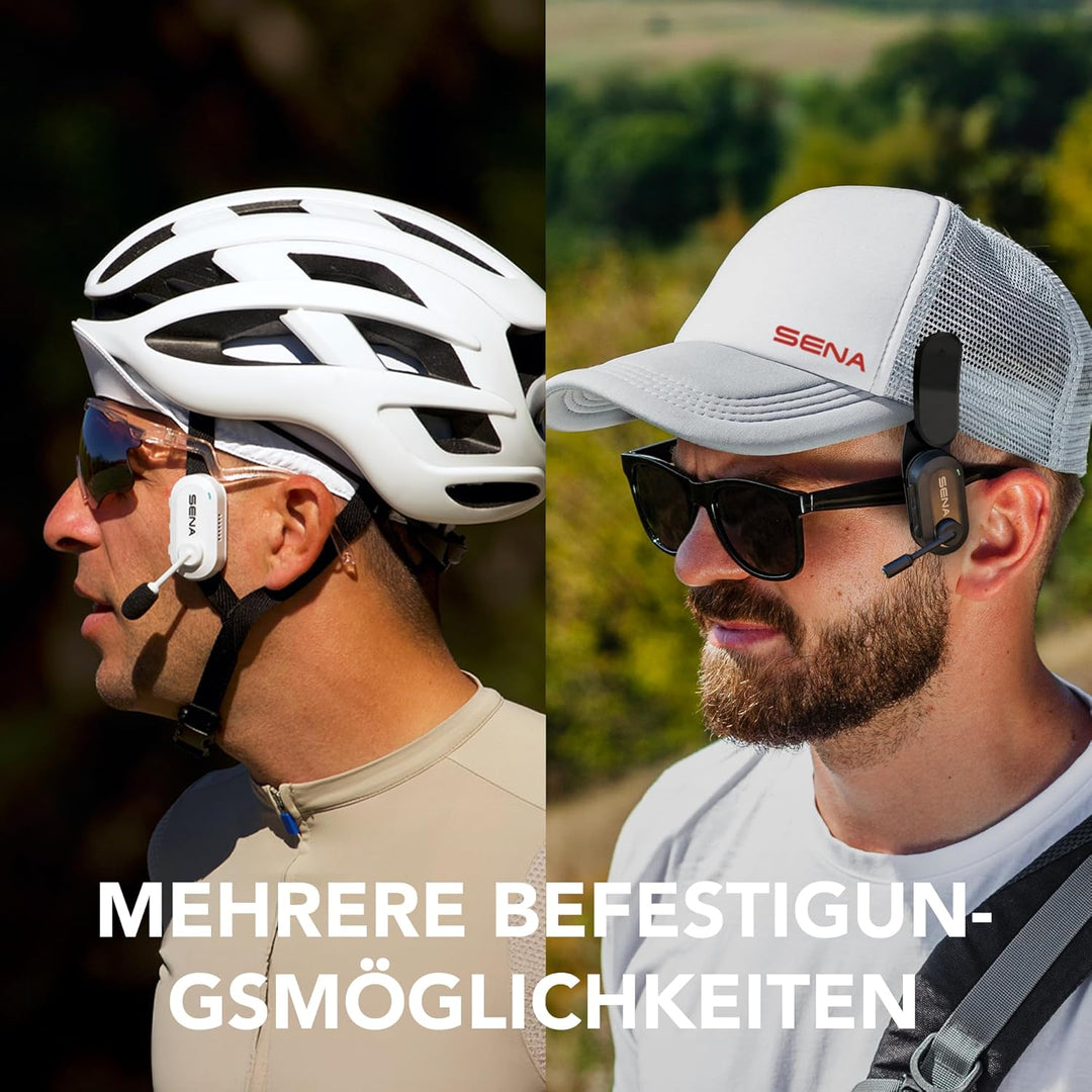 Sena BiKom 20 Cycling Kommunikationsystem, Leichter Mesh Kommunikator mit nur 20 Gramm Gewicht (Schw