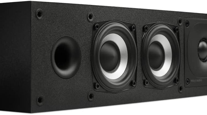 Polk Audio Monitor XT35 schlanker Center Lautsprecher, Hi-Res Zertifiziert, kompatibel mit Dolby Atm