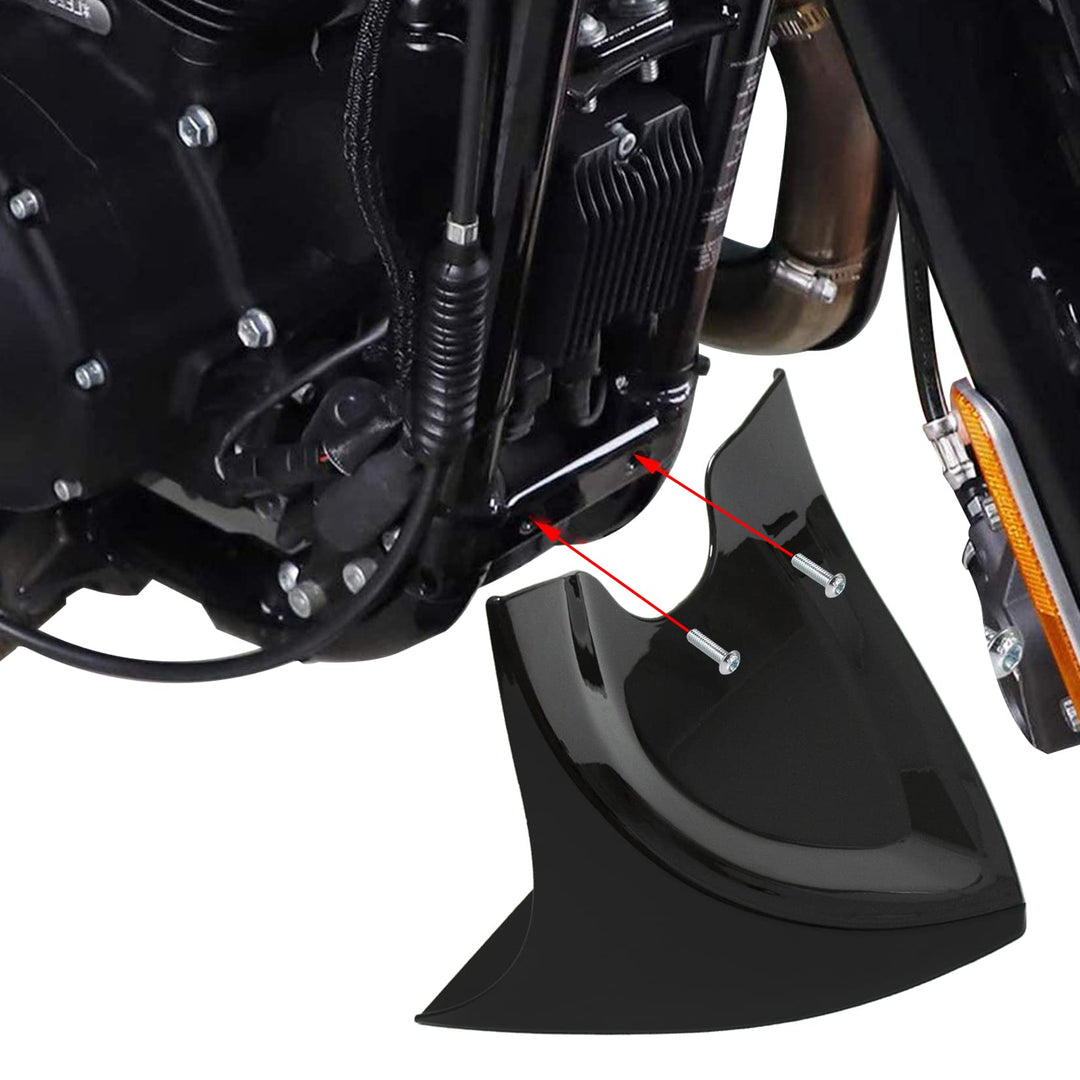 Kotflügel Vorne Spoiler für Harley Davidson Fatboy Softail Touring Glide Dyna 2004-2017, PSLER Boden