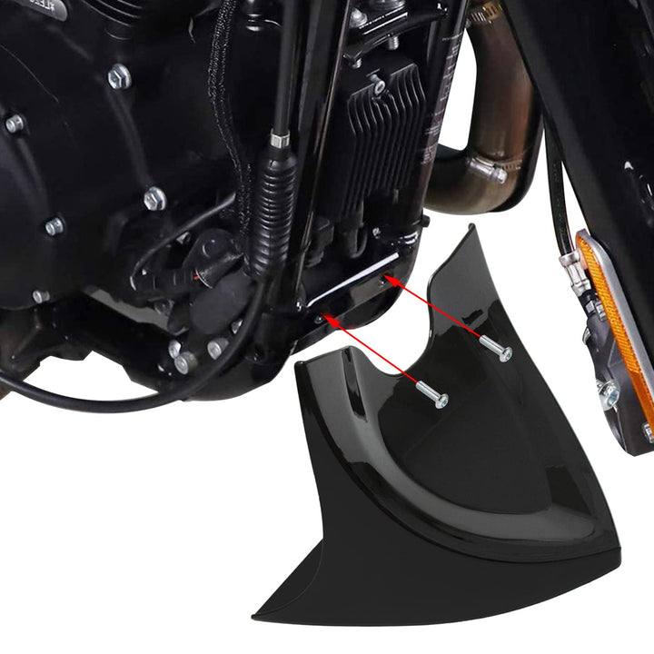 Kotflügel Vorne Spoiler für Harley Davidson Fatboy Softail Touring Glide Dyna 2004-2017, PSLER Boden
