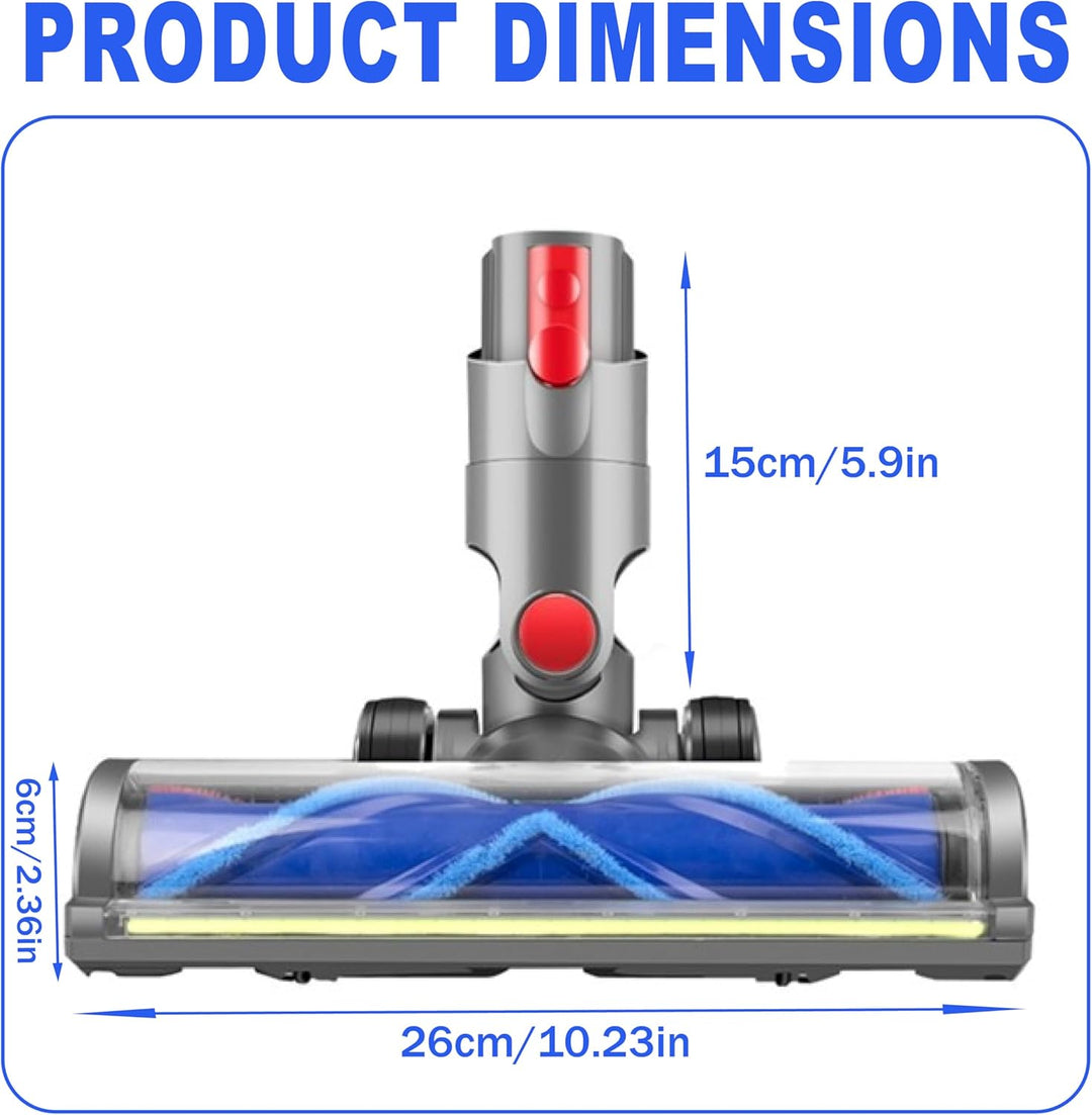 Bürste Ersatzteile Kompatibel für Dyson V11 V15 V10 V8 V7 Models,Austauschbarer Bürstenkopf mit Stau