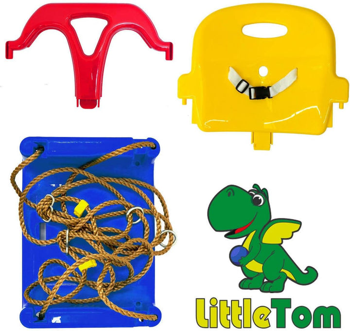 LittleTom 3-in-1 Babyschaukel Outdoor ab 6 Monate - 40x43x33 Gartenschaukel Baby Schaukel Kleinkinde