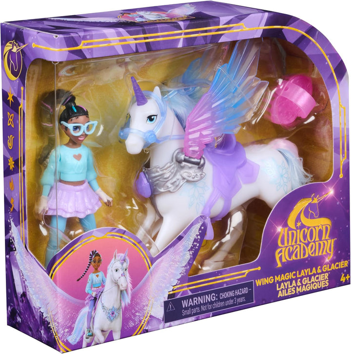 Unicorn Academy Wing Magic Layla und Glacier Set, ab 4 Jahren