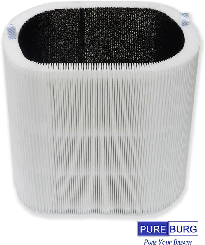 PUREBURG Ersatzfilter kompatibel mit BLUEAIR Blue Max 3450i Luftreinigern, 2er-Pack H13 HEPA Aktivko