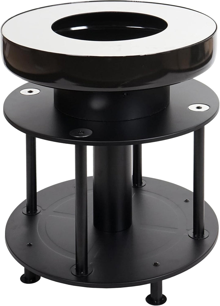 Mendler Feuerschale mit Grill HWC-K95, Feuerstelle Grill BBQ, Grillplatte Ablagefläche, Stahl Edelst