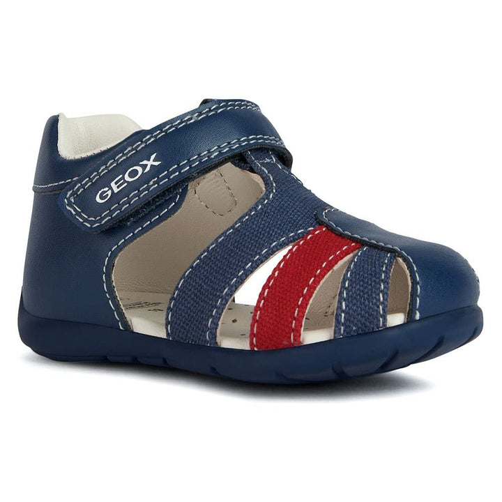 Geox Jungen B Elthan Boy Sandal 20 EU Lt Navy Red, 20 EU Lt Navy Red