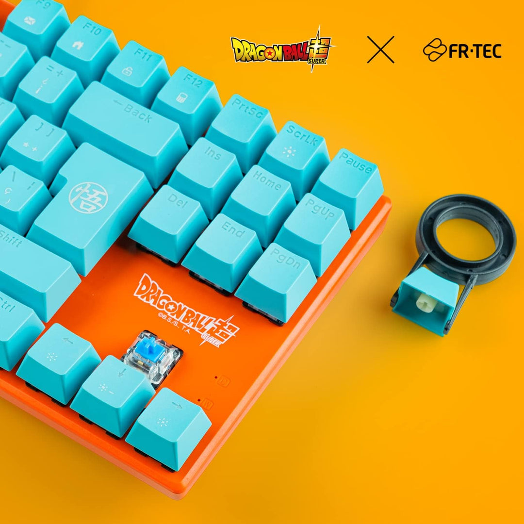 FRTEC - Dragon Ball Wired Mechanical Keyboard Mechanische Tastatur mit Anti-Tangle-Kabel, TKL-Blauer
