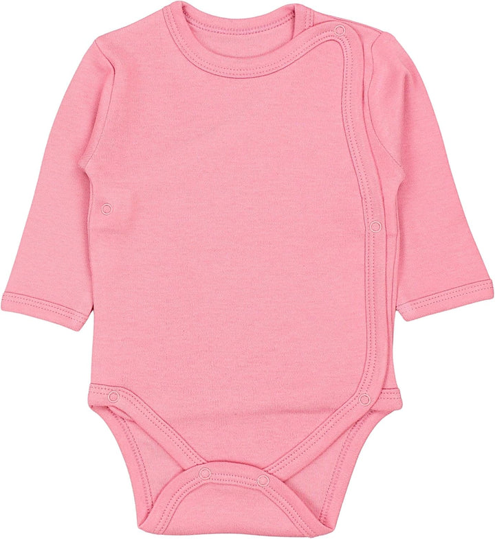 TupTam Baby Body Langarm – Wickelbody Langarm im 5er Pack aus Baumwolle für Mädchen und Jungen 56 Pu