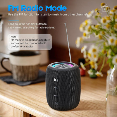 SENXINGYAN Bluetooth Lautsprecher 20W, Bluetooth Box, LED Musikbox Wasserdicht IPX6, 360° HD Stereo