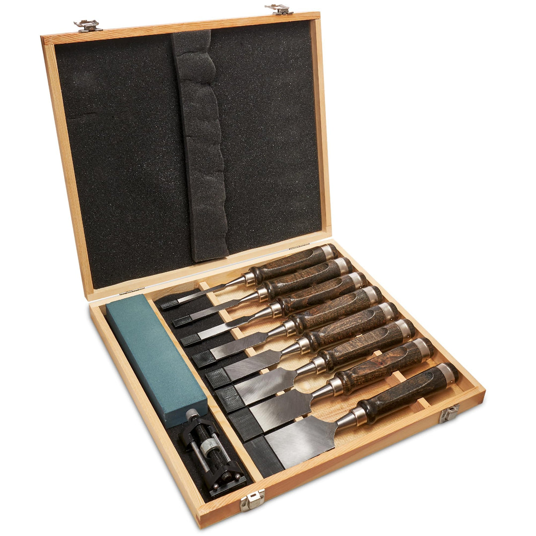 Hohlbeitel Stechbeitel Meissel Set, 8 stück Stechbeitelsatz Holzschnitzerei Hand Meissel Werkzeug Ho