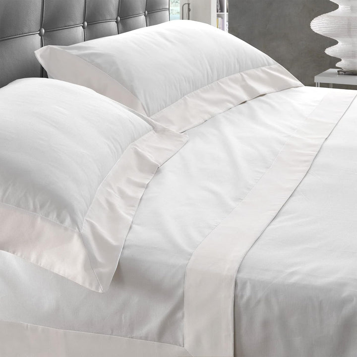 Lisola Bettwäsche-Set für Doppelbett, Baumwolle und Satin, 1 Bettlaken 250 x 290 cm + 1 Spannbettlak