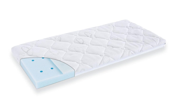Träumeland Matratze ‚brise light‘ fürs Beistellbett, Grösse 43 x 80 cm, eckige Form, 43 x 80 cm